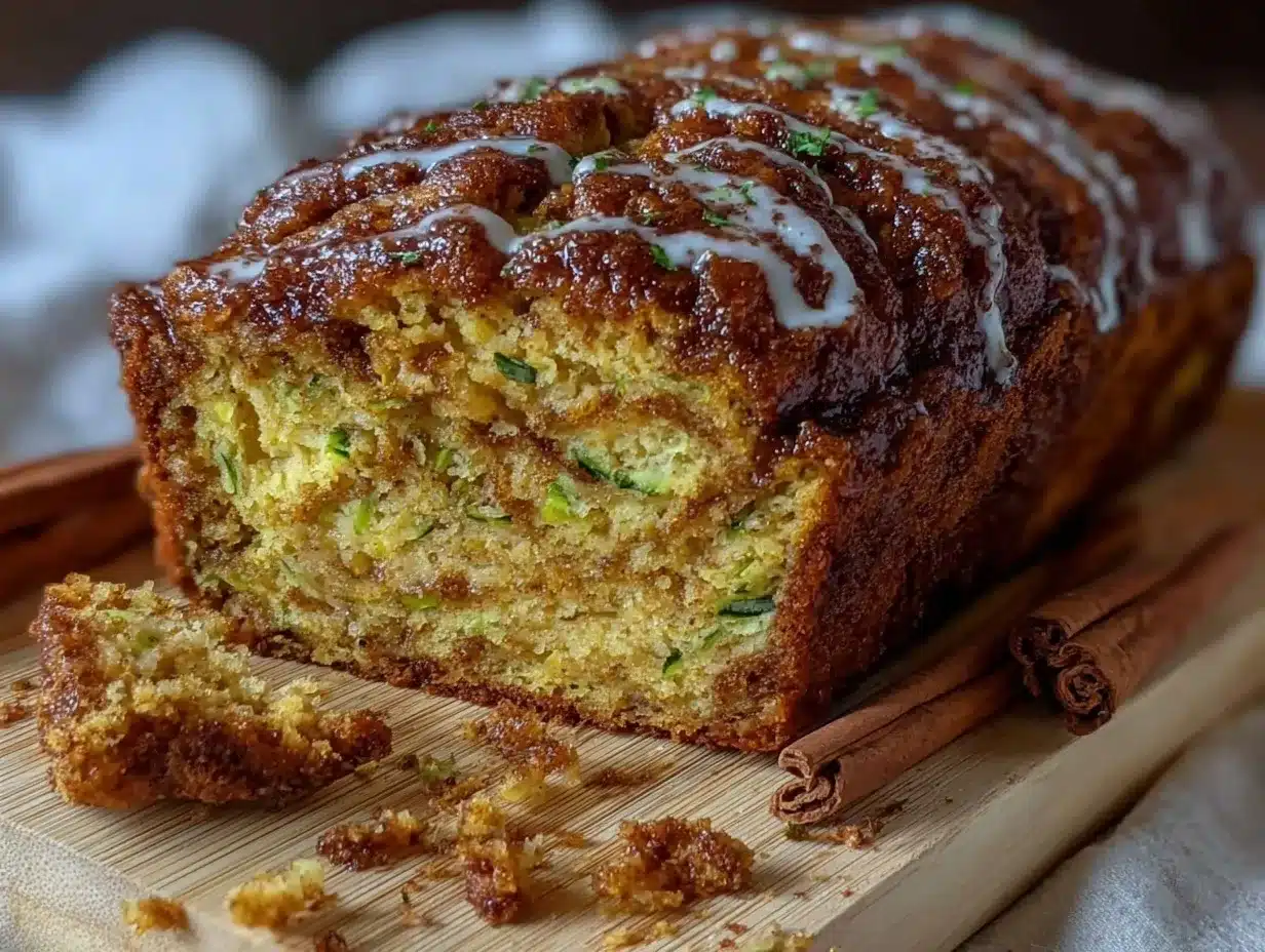 brown butter snickerdoodle zucchini bread loaf preparation steps