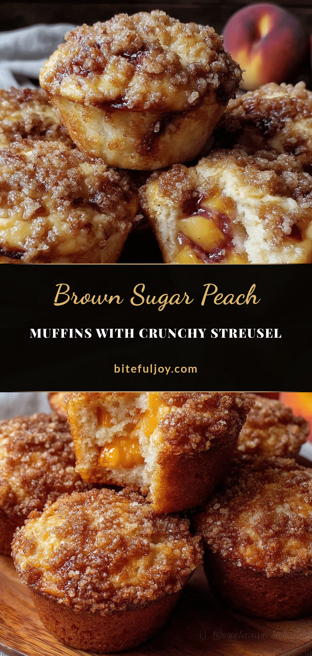 brown sugar peach muffins recipe