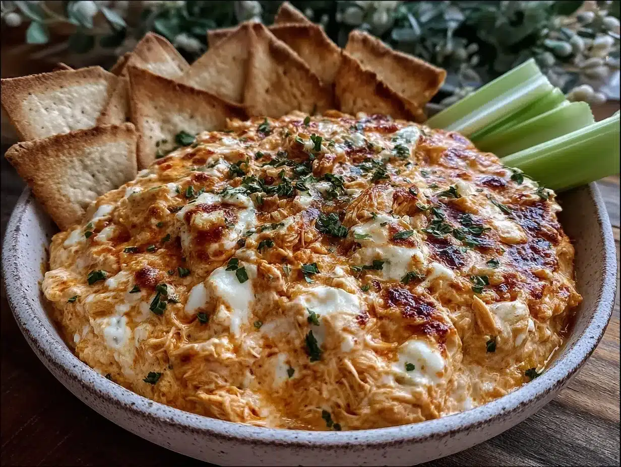 buffalo chicken dip preparation steps