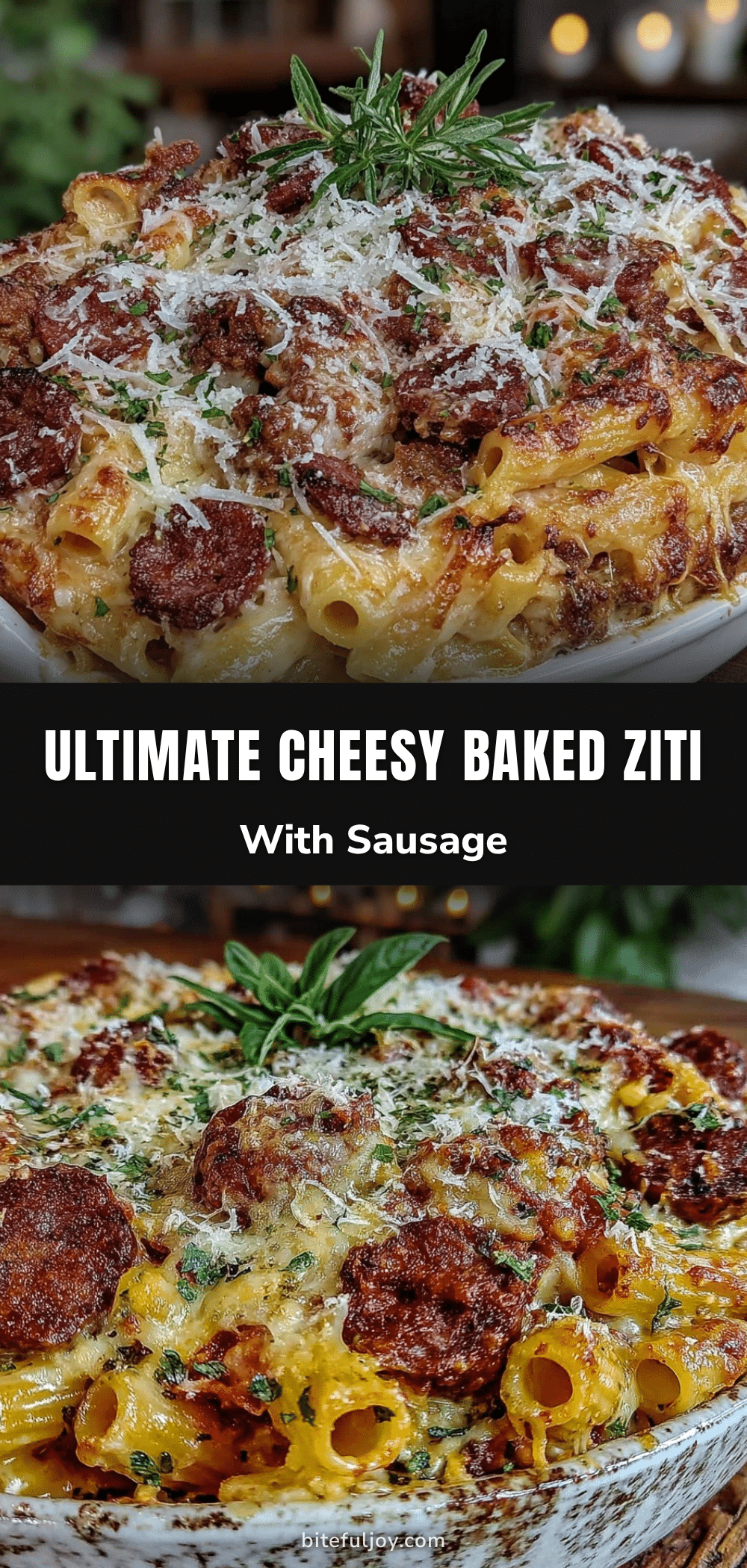 cheesy baked ziti with italian sausage recipe