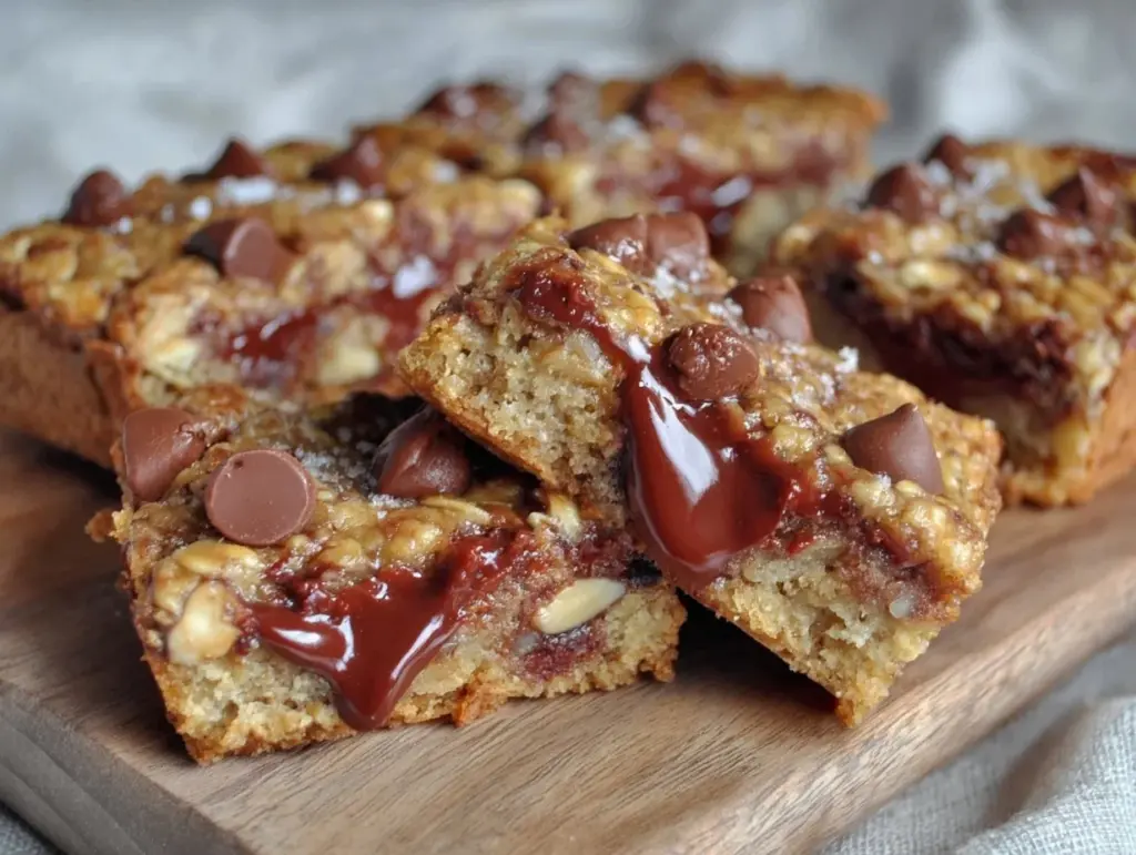chewy homemade chocolate chip granola bars - featured image