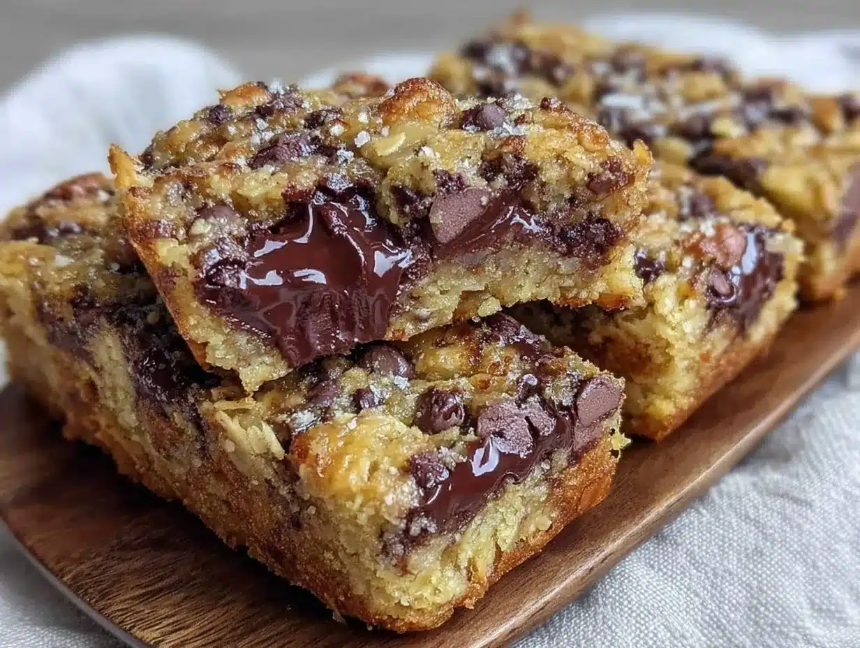 chewy homemade chocolate chip granola bars preparation steps