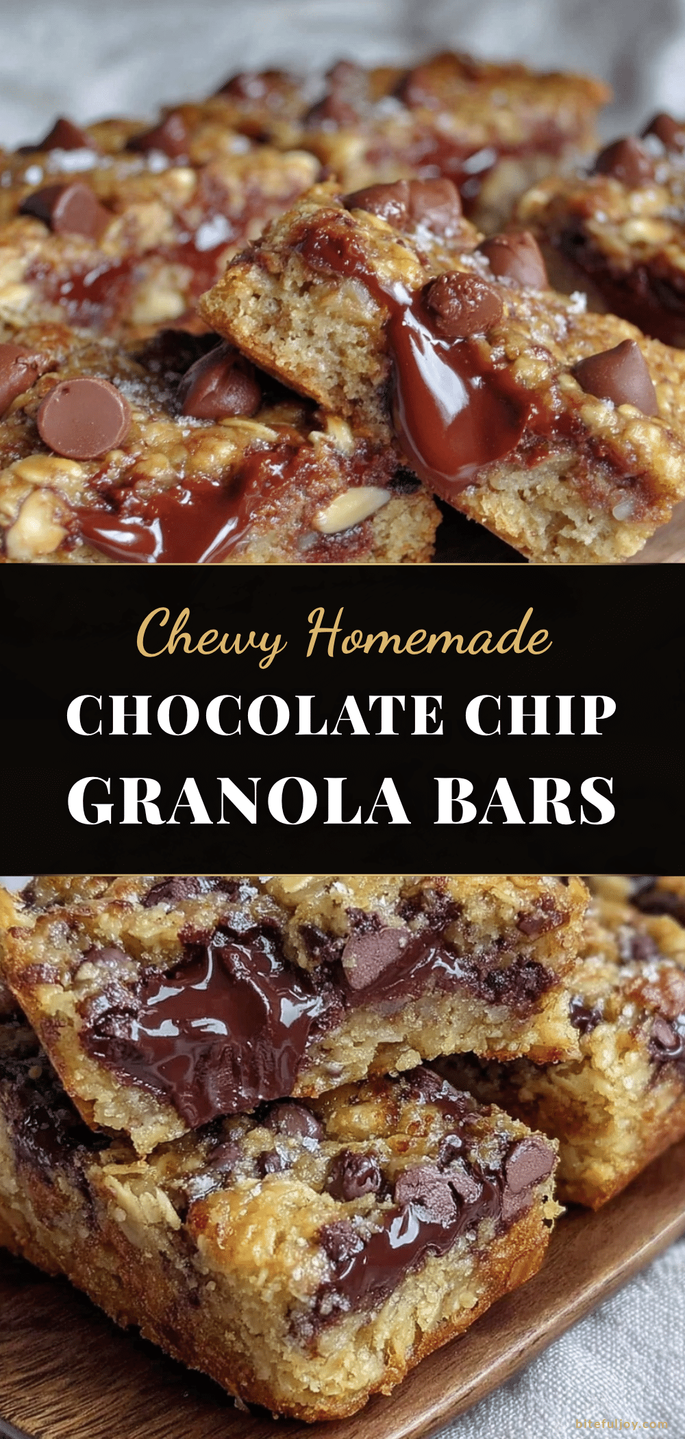 chewy homemade chocolate chip granola bars recipe