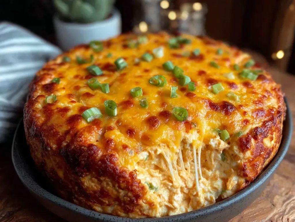 creamy buffalo chicken dip slow cooker - featured image