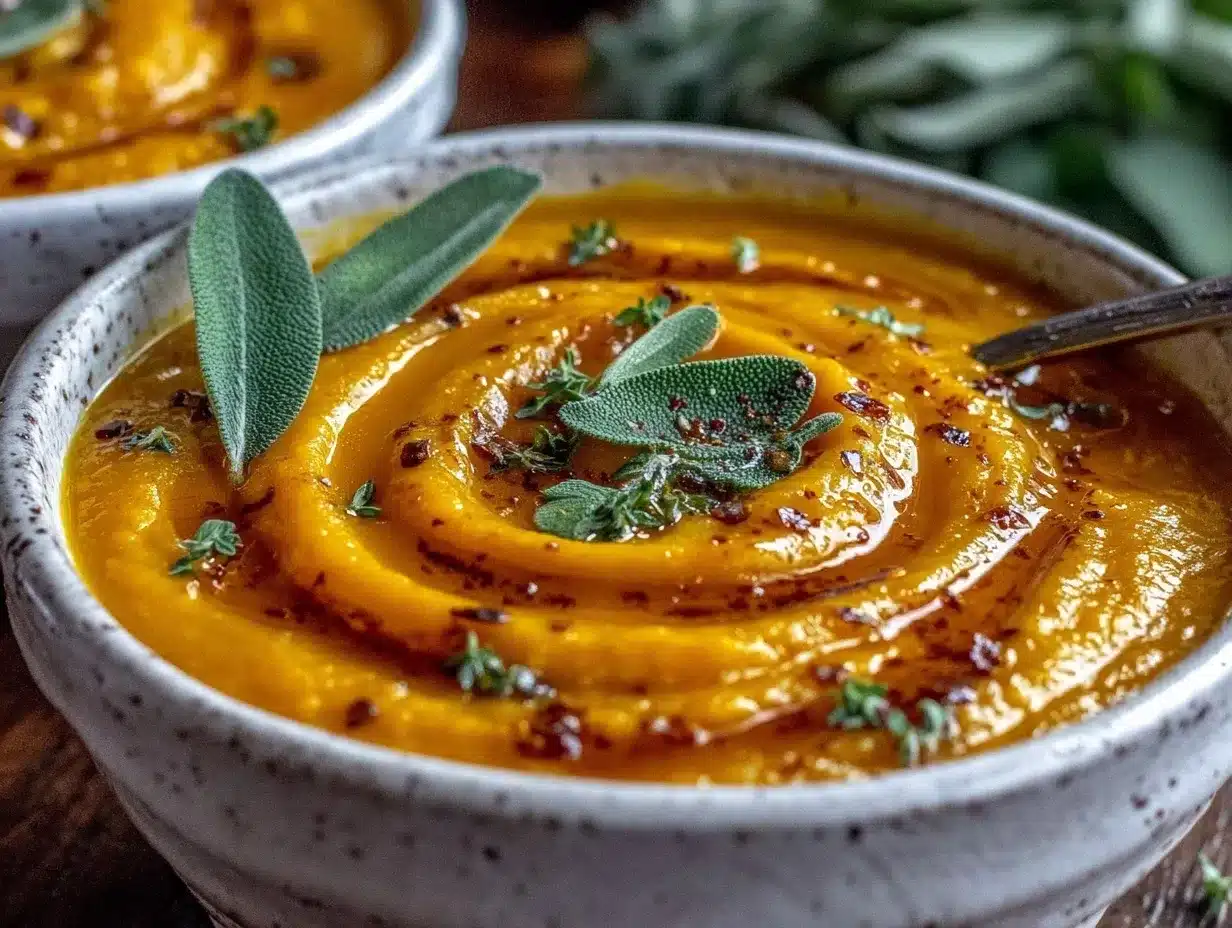 creamy butternut squash soup preparation steps