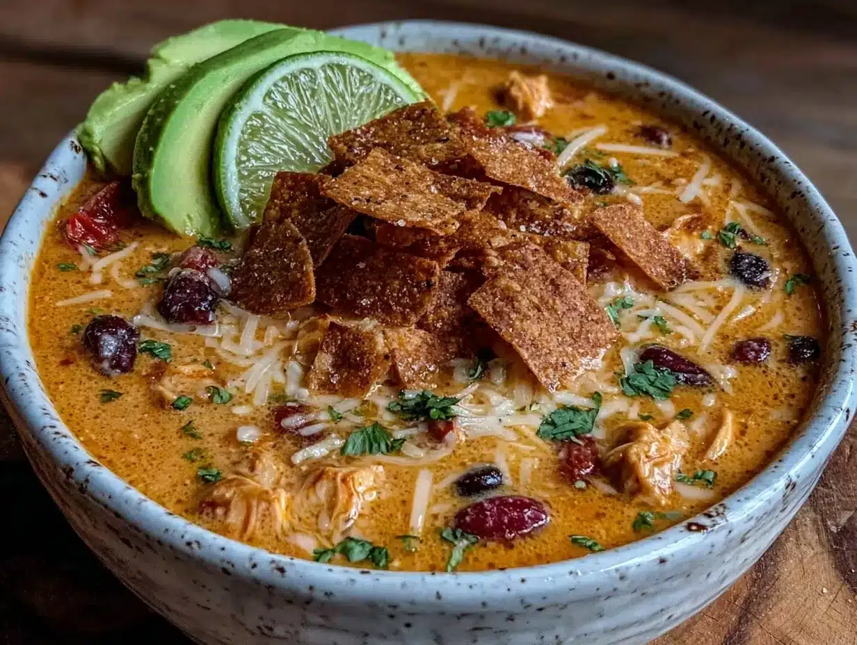 creamy chicken tortilla soup preparation steps