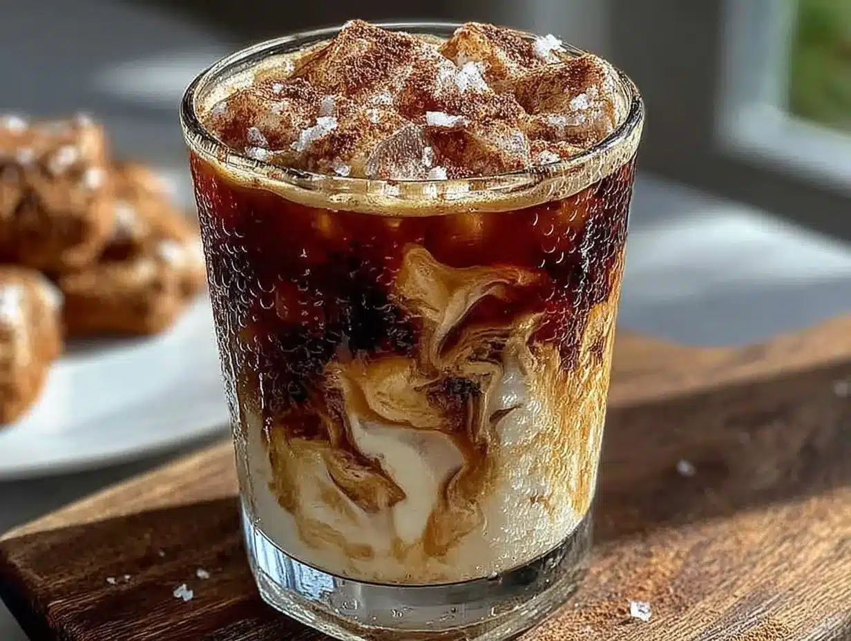 creamy copycat Starbucks iced brown sugar oat milk shaken espresso preparation steps