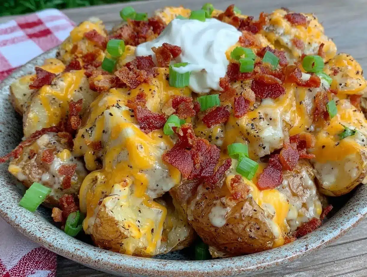 creamy loaded baked potato salad preparation steps