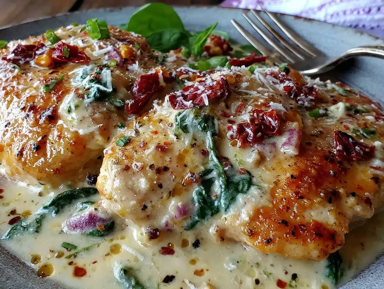 creamy tuscan chicken delight preparation steps