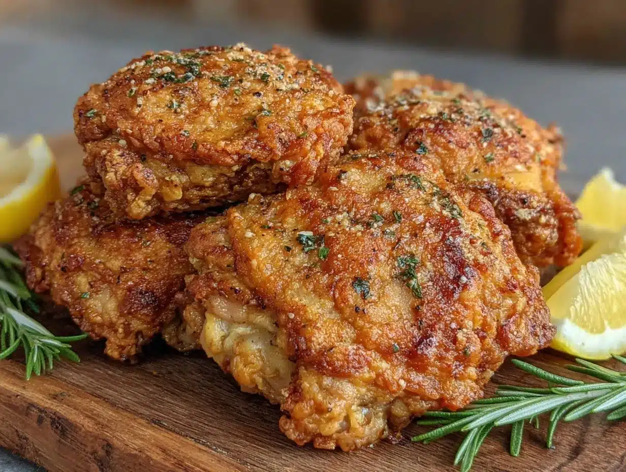 crispy air fryer chicken thighs preparation steps