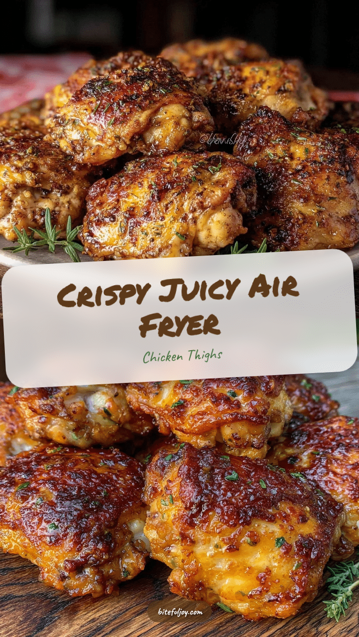 crispy air fryer chicken thighs recipe