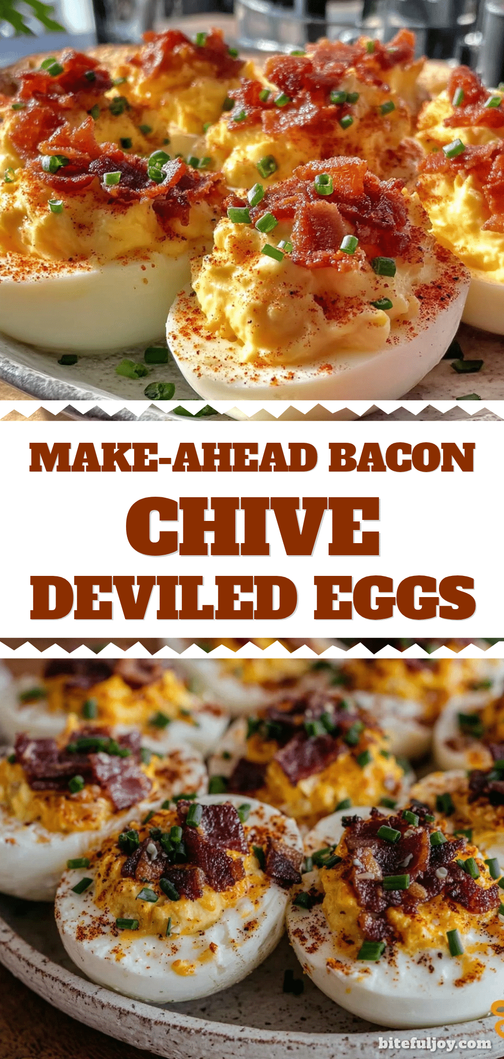crispy deviled eggs with bacon and chives recipe