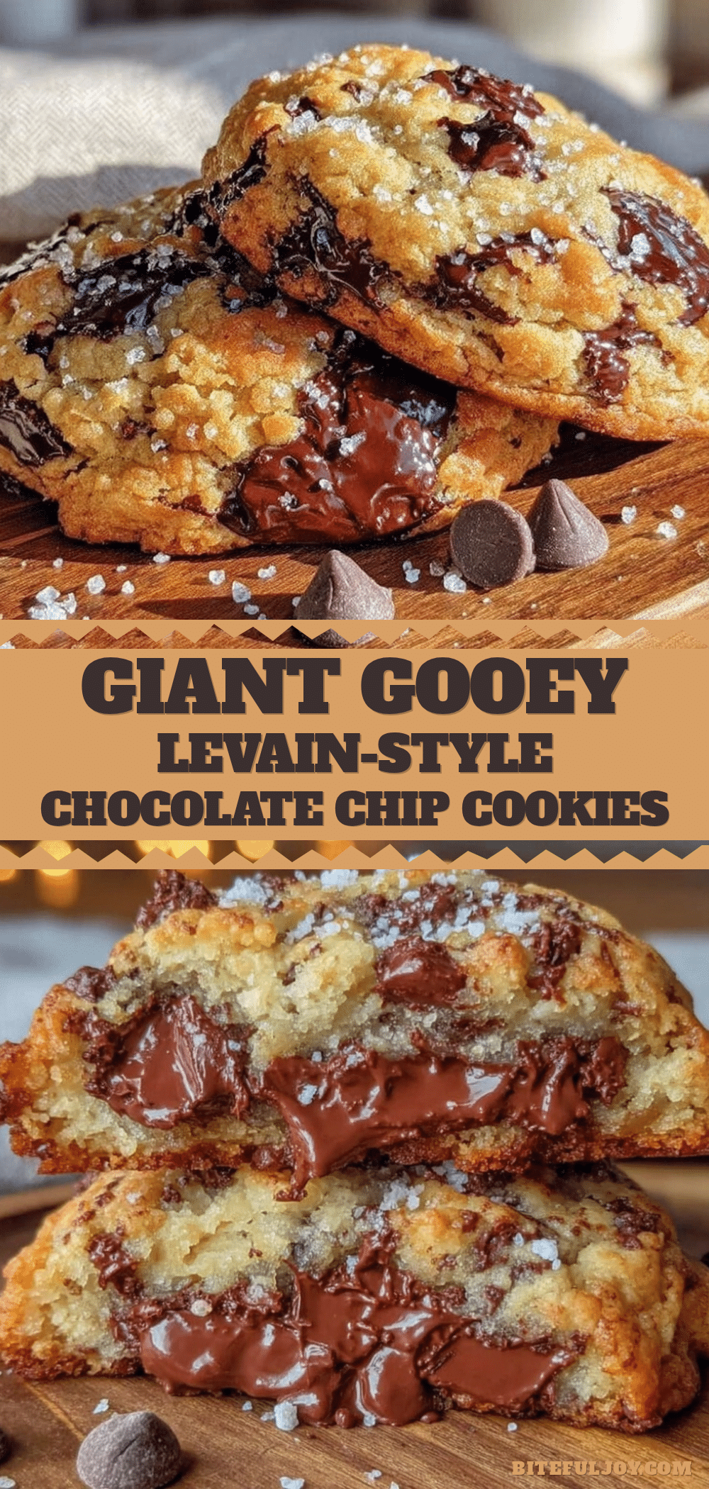 crispy levain-style giant chocolate chip cookies recipe