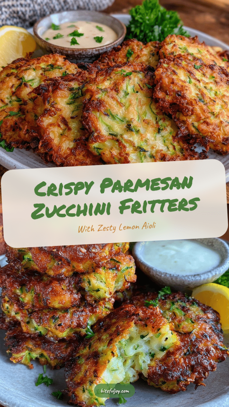 crispy parmesan zucchini fritters recipe