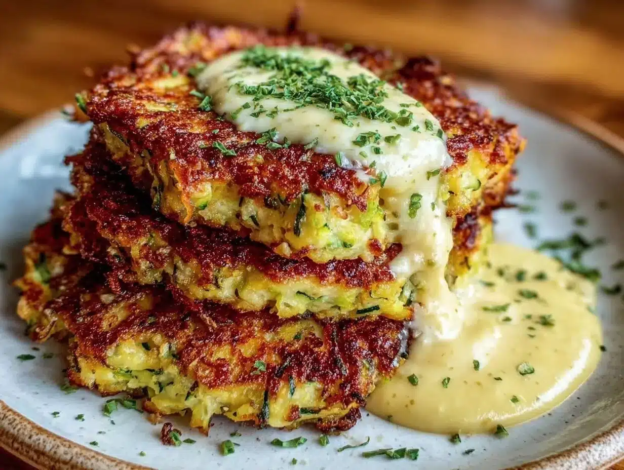 crispy zucchini fritters preparation steps