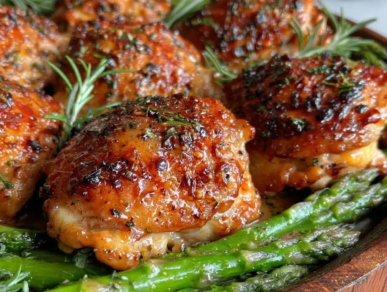 easy crispy lemon herb chicken thighs preparation steps