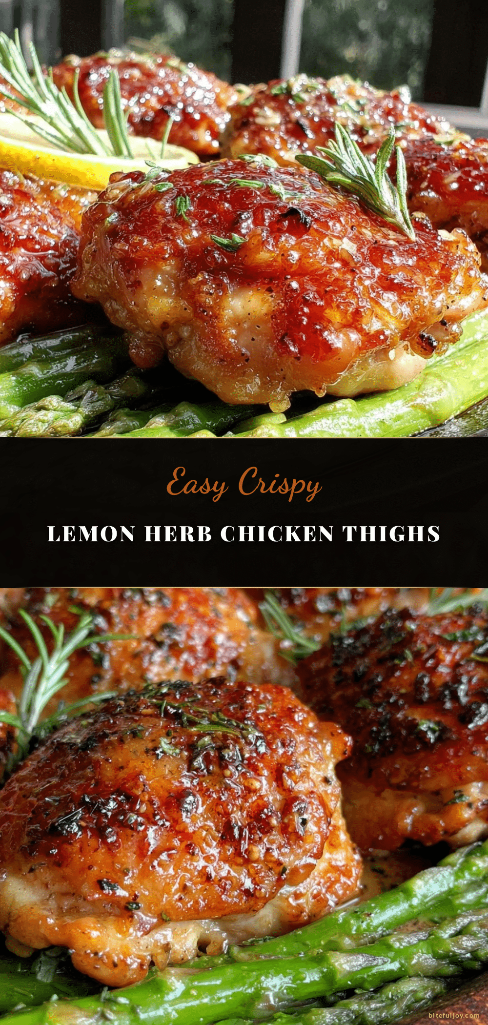 easy crispy lemon herb chicken thighs recipe