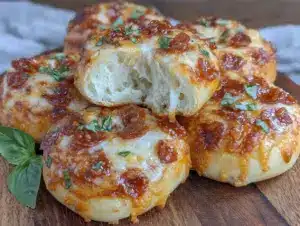 easy crispy mini pizza bagels - featured image