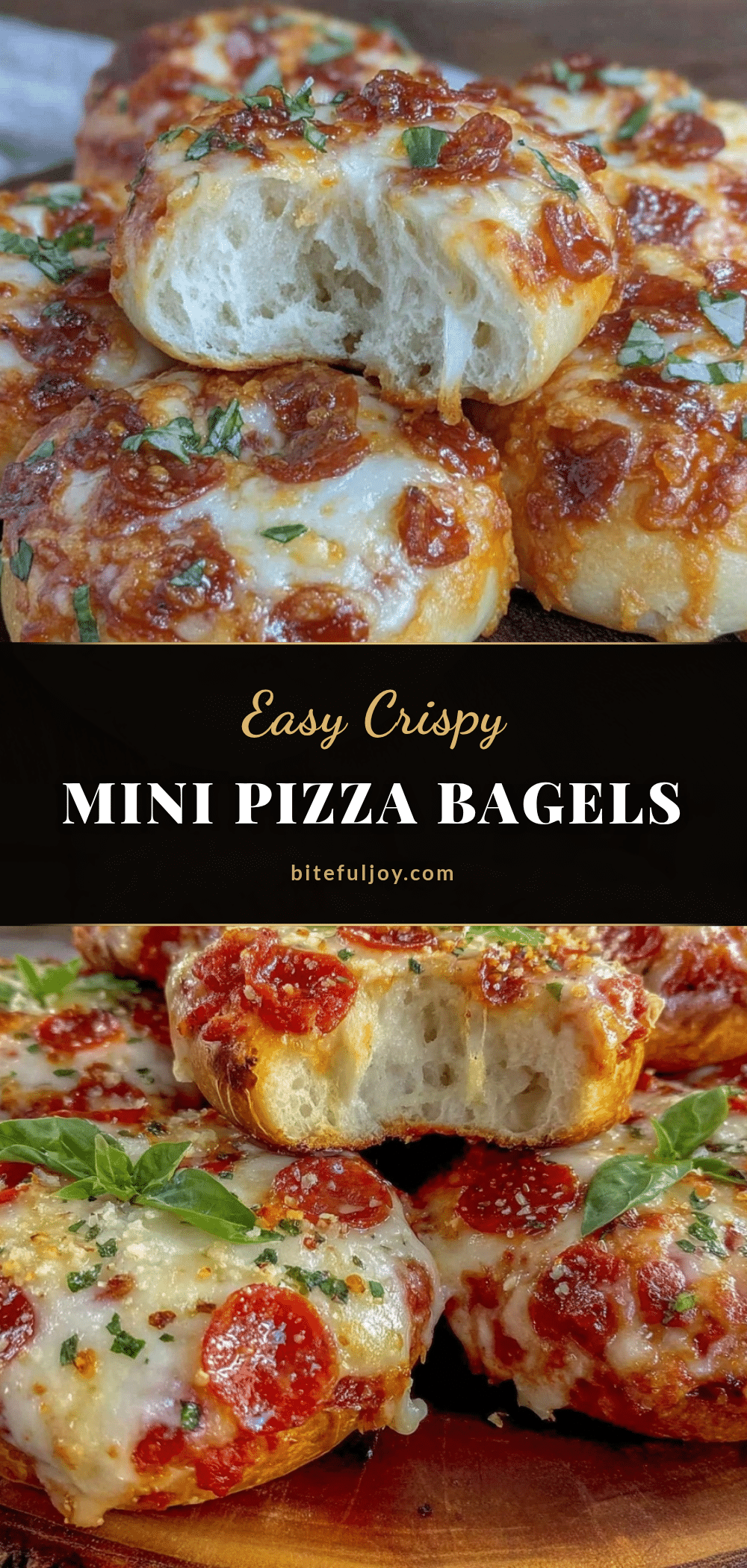 easy crispy mini pizza bagels recipe