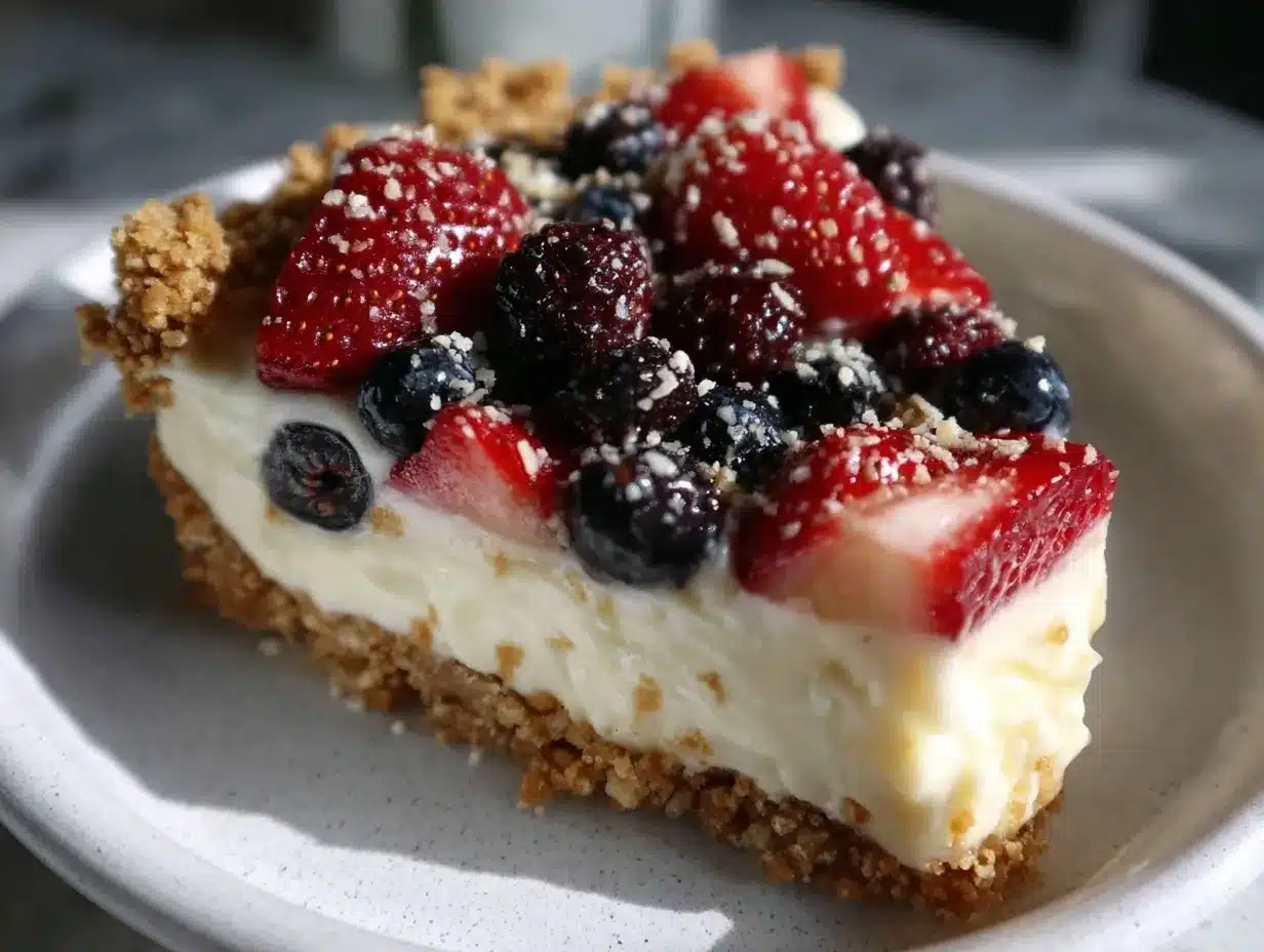 easy no bake flag pudding pie preparation steps