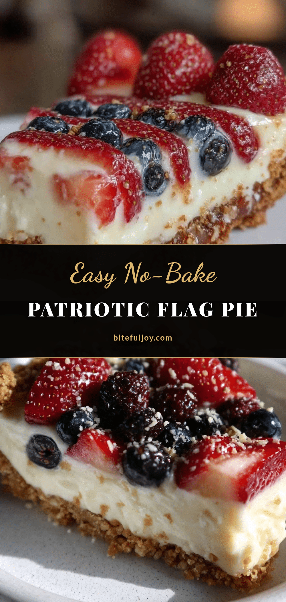 easy no bake flag pudding pie recipe