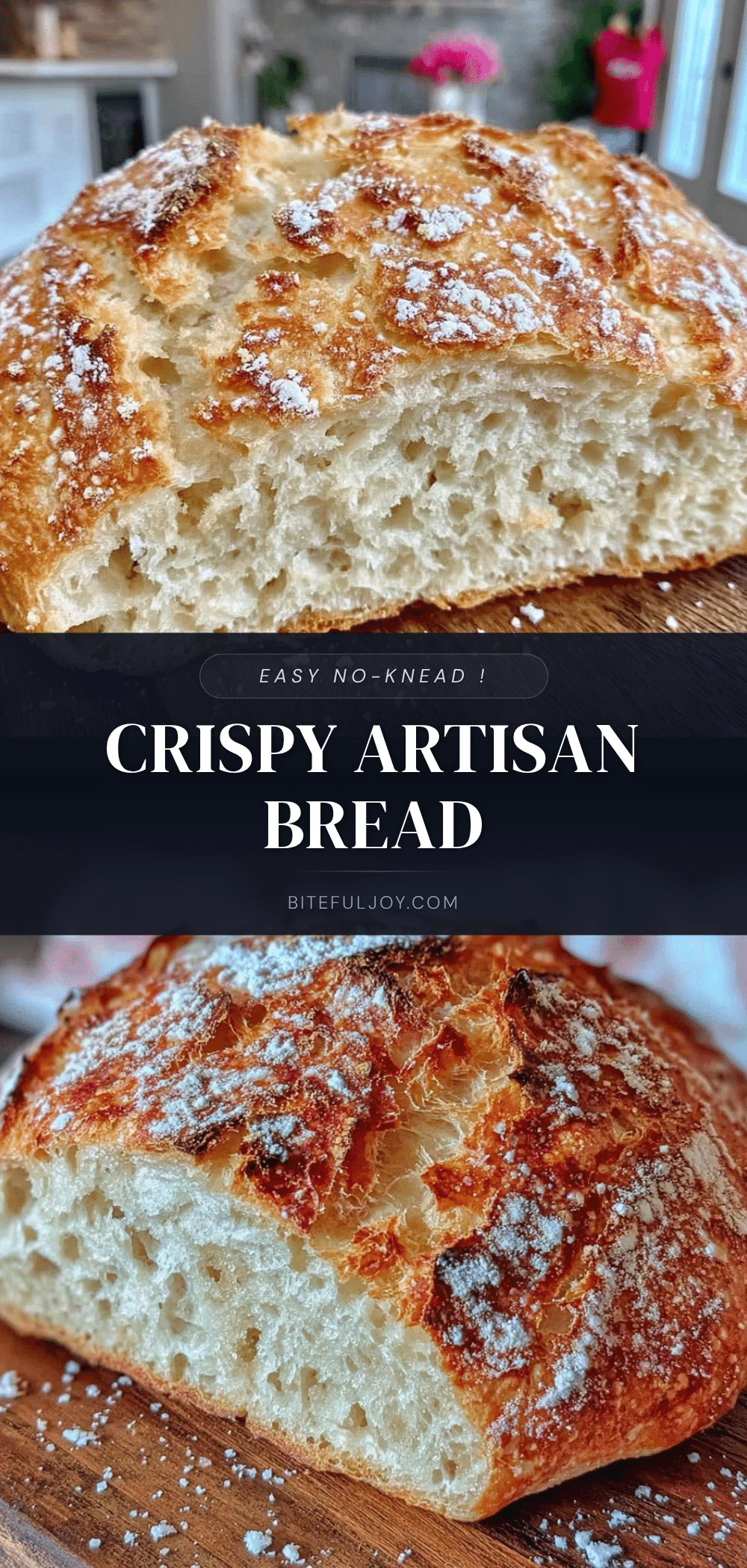 easy no-knead artisan bread loaf recipe