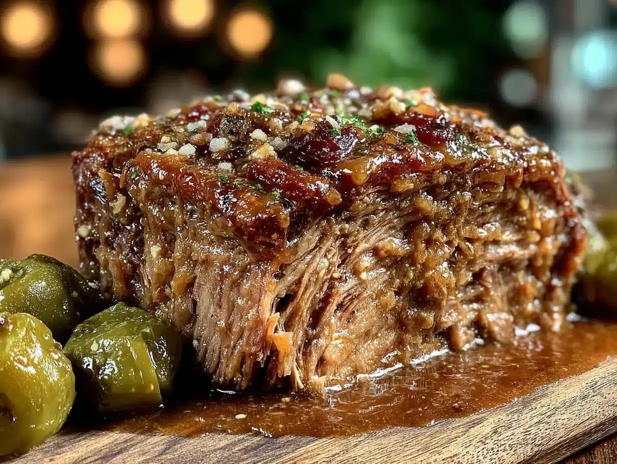 Easy Tender Crockpot Mississippi Pot Roast - featured image