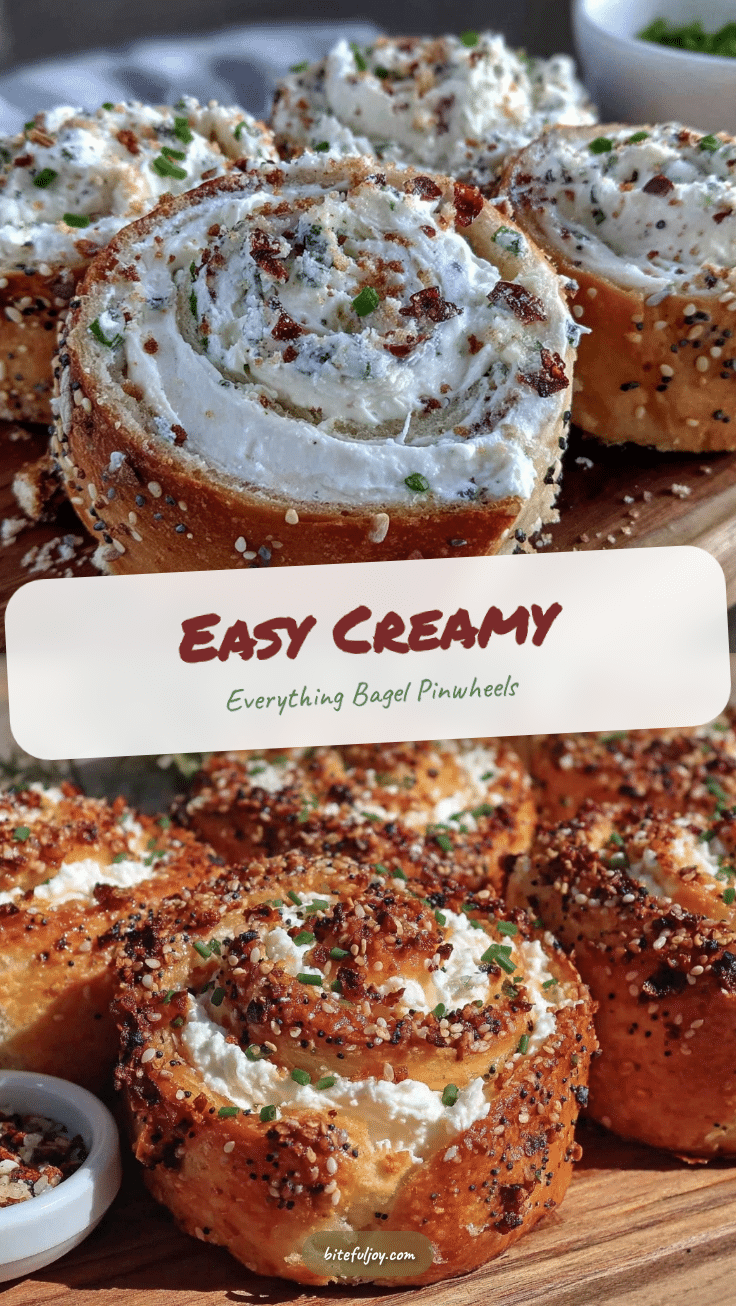 everything bagel cream cheese pinwheels recipe