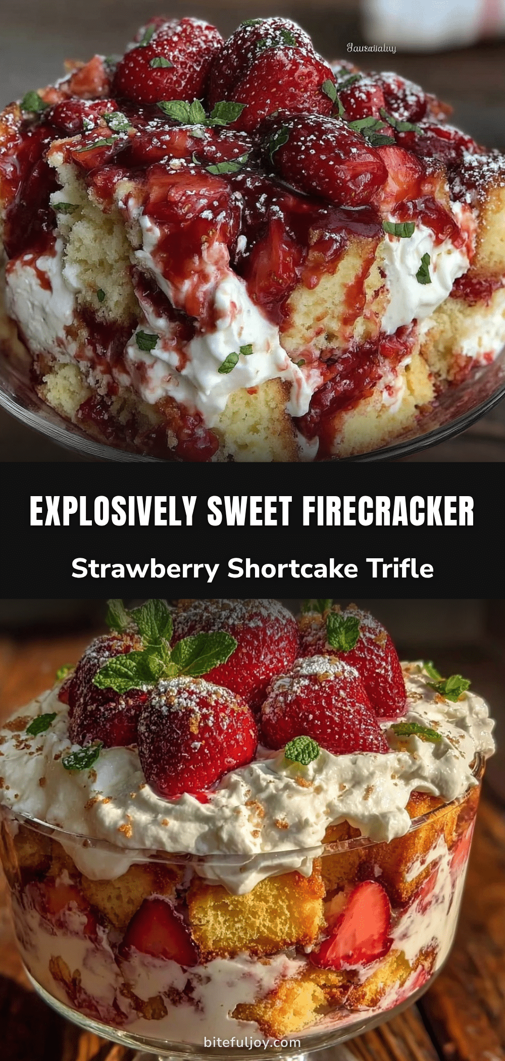 firecracker strawberry shortcake trifle dessert recipe
