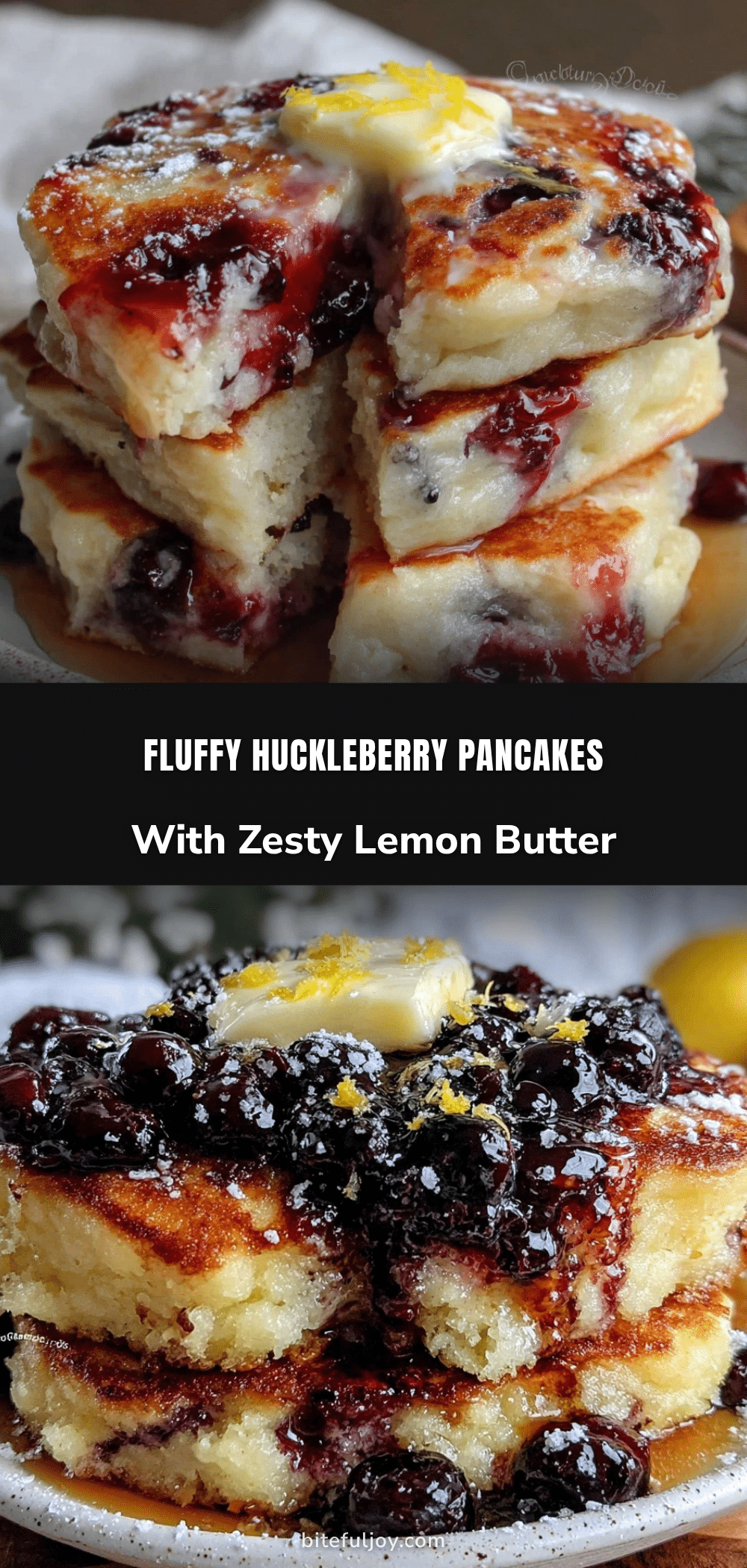 fluffy huckleberry pancakes recipe