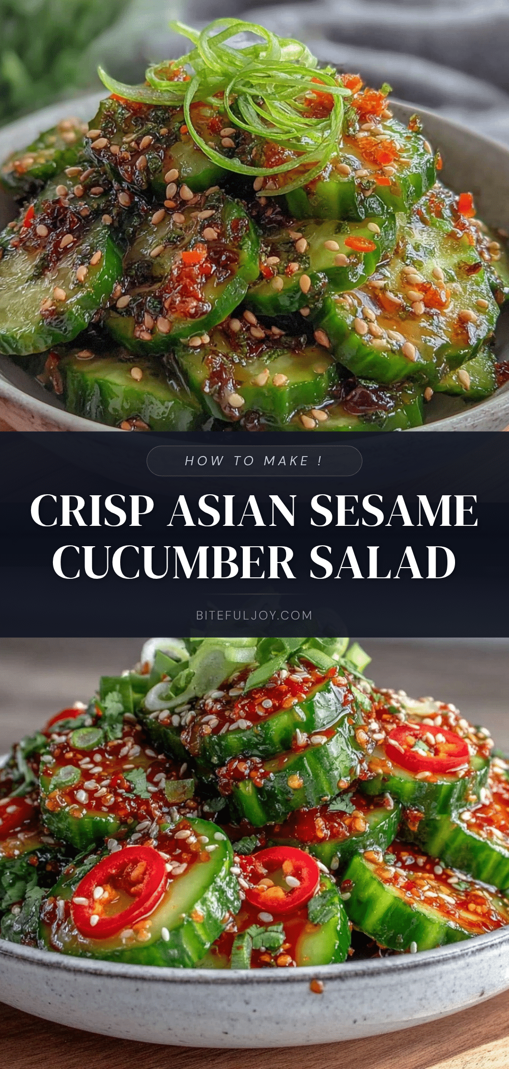 fresh asian sesame cucumber salad recipe