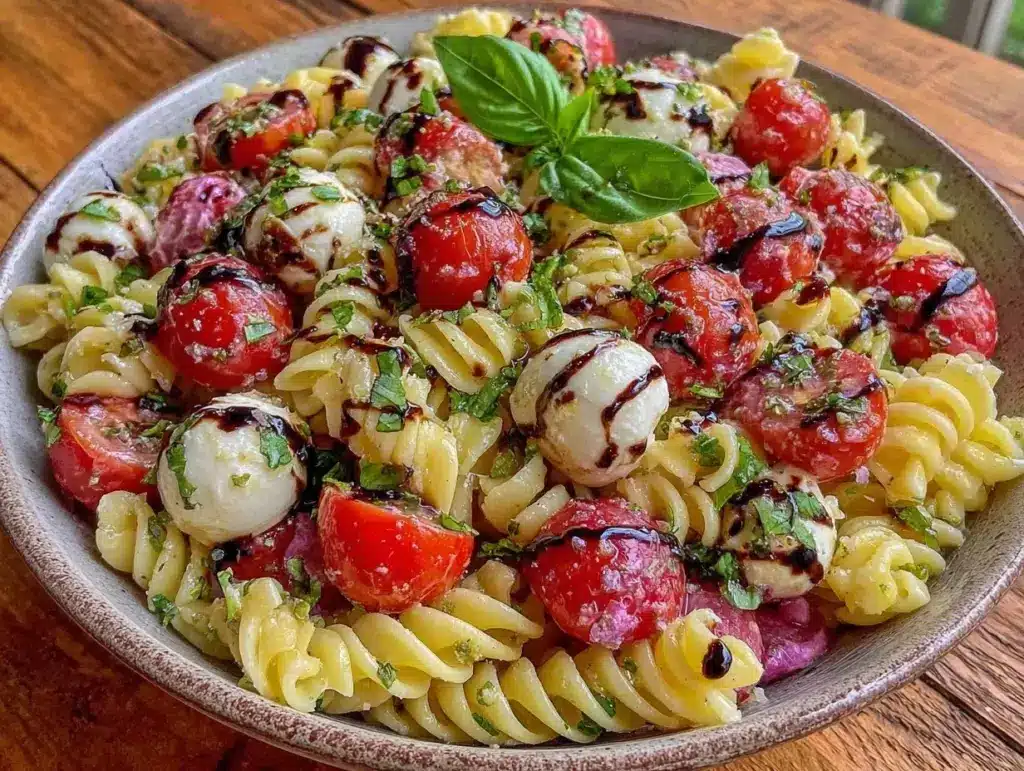Fresh Caprese Pasta Salad - featured image