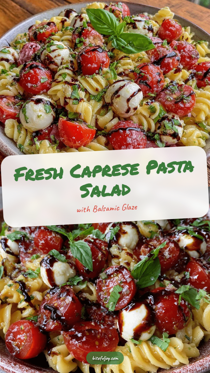 Fresh Caprese Pasta Salad recipe