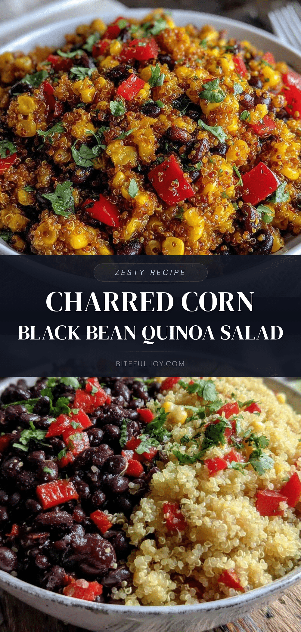 fresh charred corn and black bean quinoa salad recipe