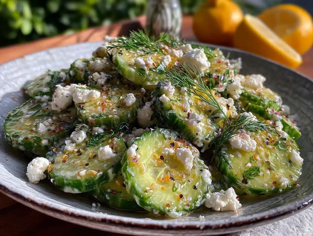 fresh cucumber dill salad preparation steps