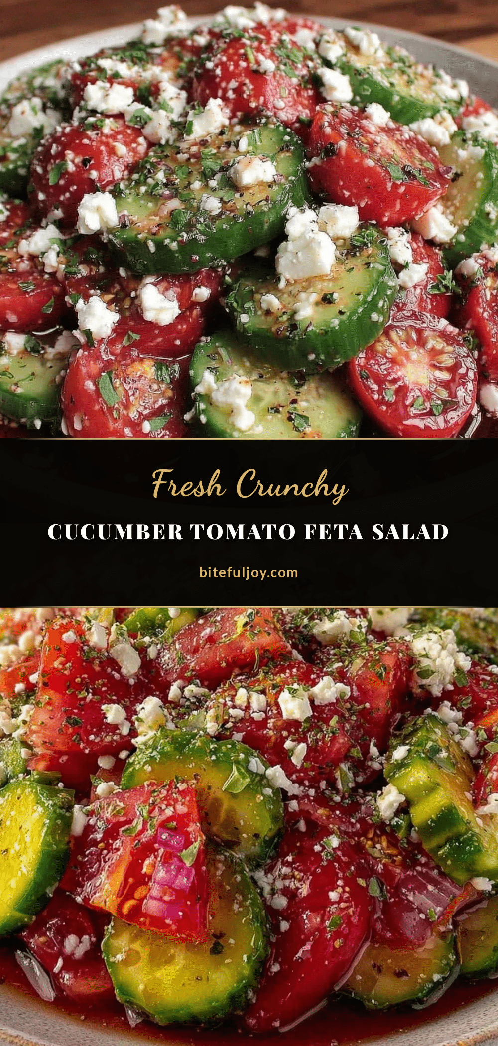 fresh cucumber tomato feta salad recipe