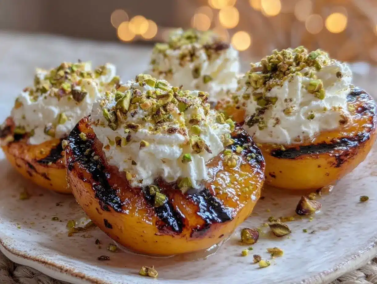 fresh grilled peaches recipe preparation steps