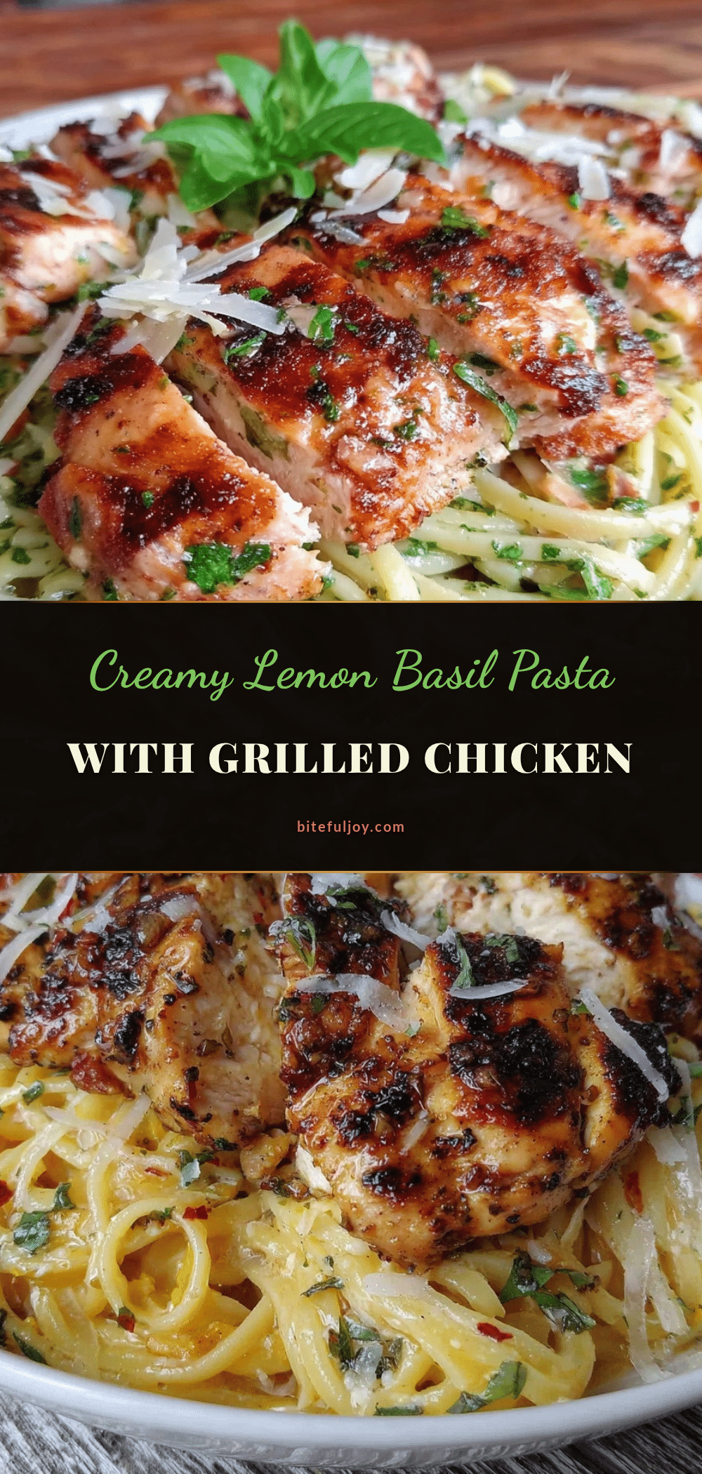 fresh lemon basil pasta with grilled chicken recipe
