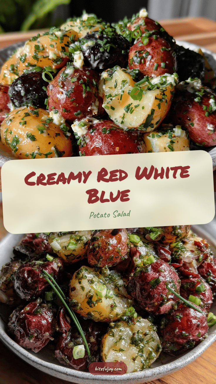 fresh red white blue potato salad recipe