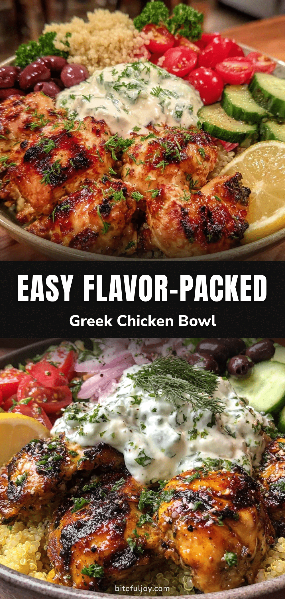 Greek chicken bowl recipe