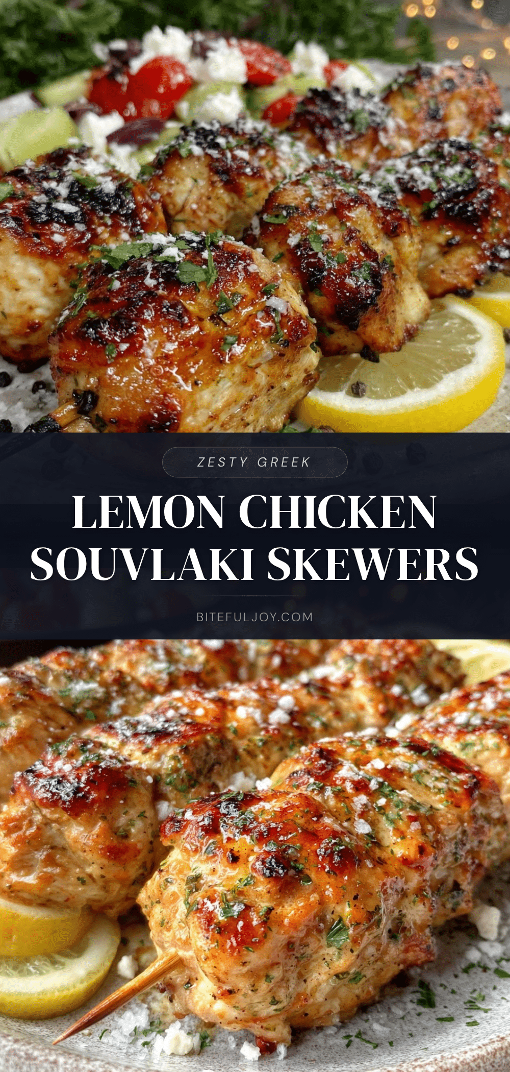 Greek lemon chicken souvlaki recipe
