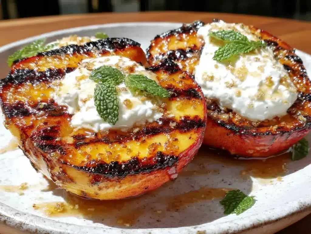 grilled peaches recipe - featured image