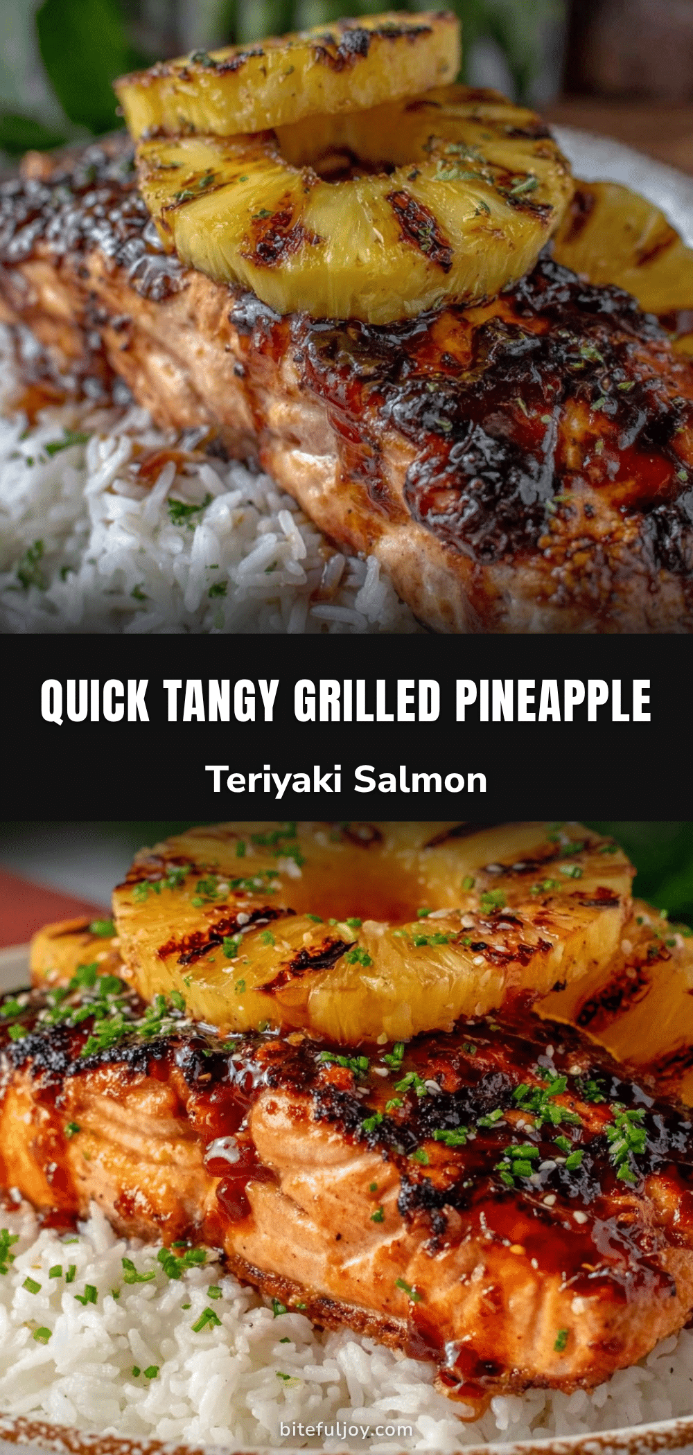 grilled pineapple teriyaki salmon recipe