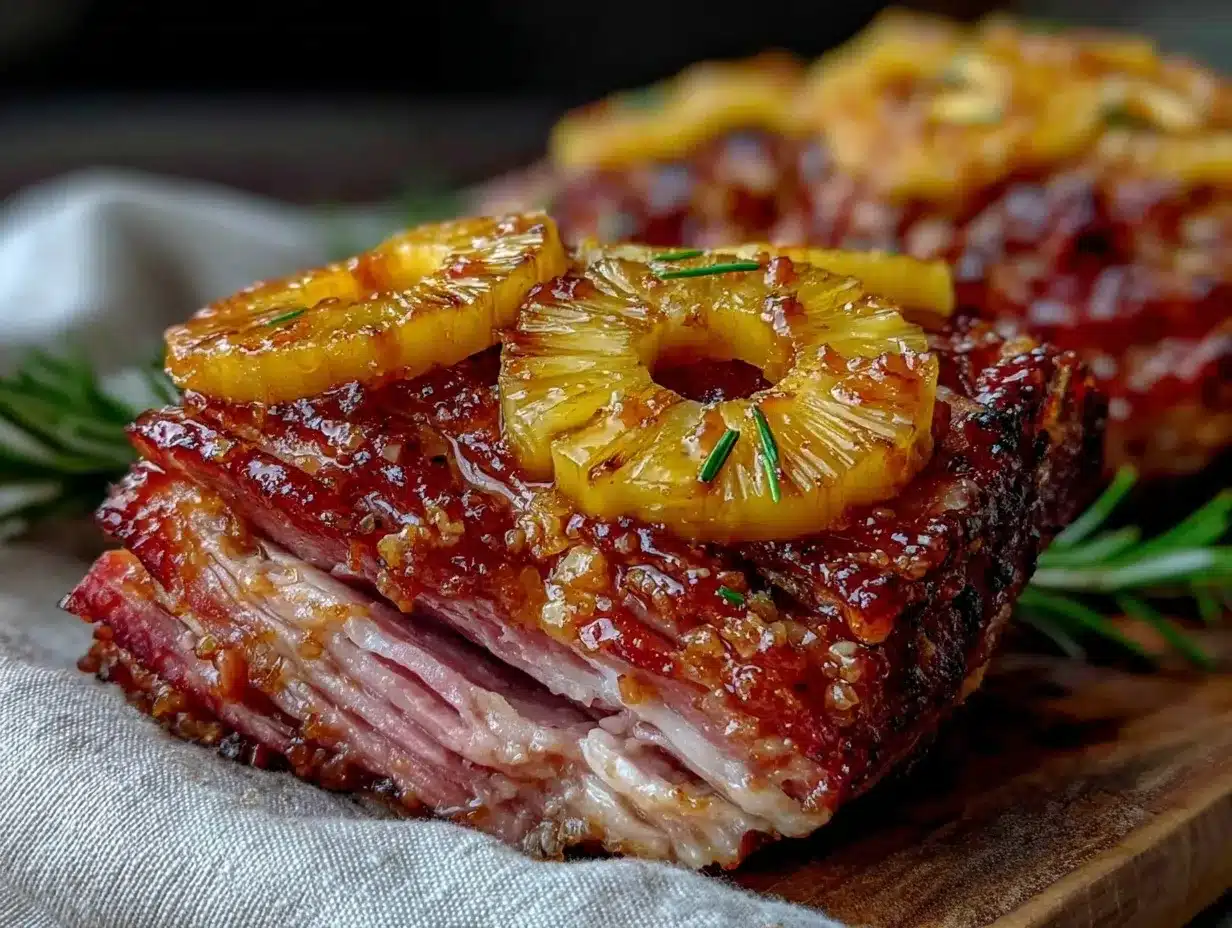 honey bourbon glazed ham preparation steps