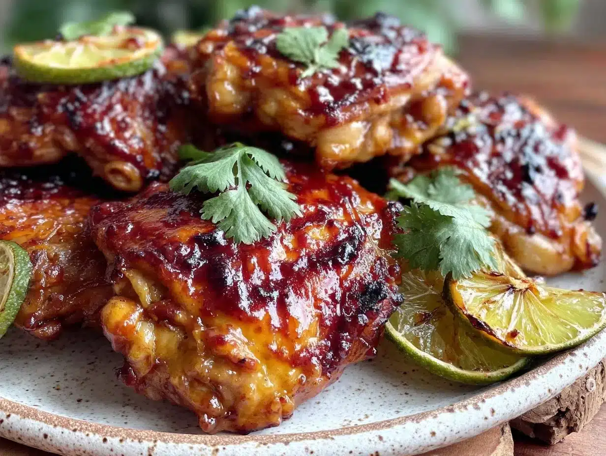 honey chipotle grilled chicken thighs preparation steps