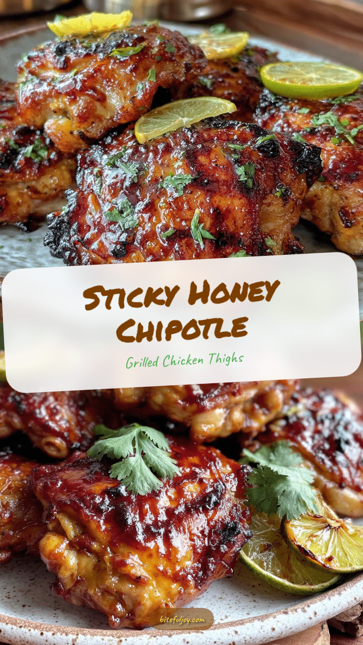honey chipotle grilled chicken thighs recipe