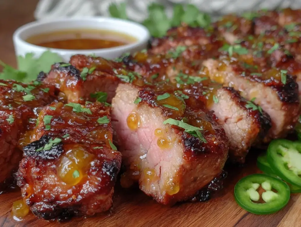 honey chipotle grilled pork tenderloin medallions - featured image