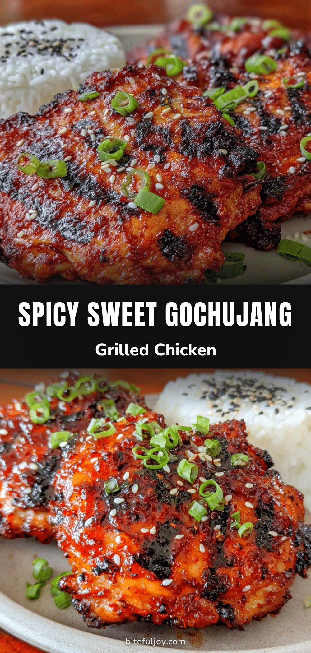 Korean gochujang grilled chicken thighs recipe