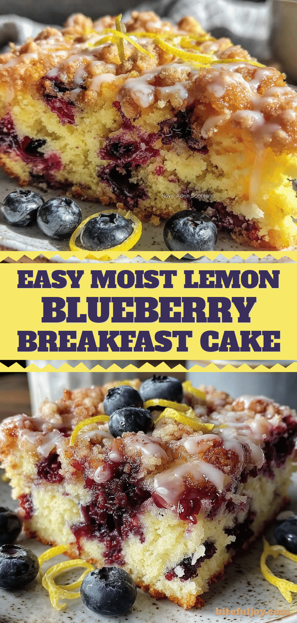 lemon blueberry breakfast cake recipe