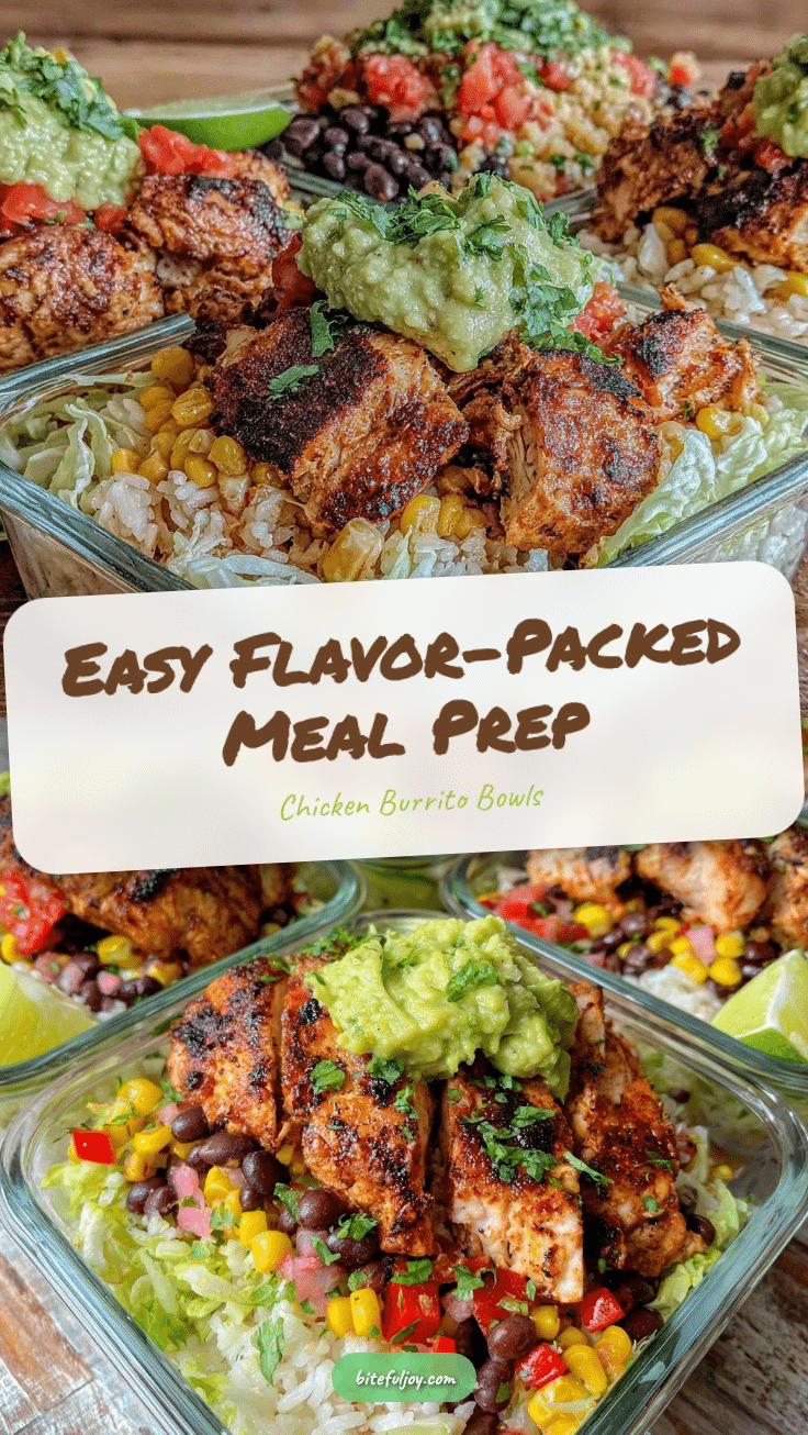 meal prep chicken burrito bowls recipe